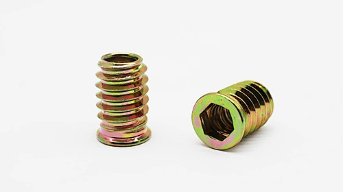 Internal and external threaded nut